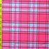 Classic Plaid Print on Poly Spandex Fabric (Pink) | (4 Way Stretch/Per Yard)