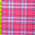 Classic Plaid Print on Poly Spandex Fabric (Pink) | (4 Way Stretch/Per Yard)