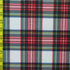 Multicolor Plaid Print on Poly Spandex Fabric | (4 Way Stretch/Per Yard)