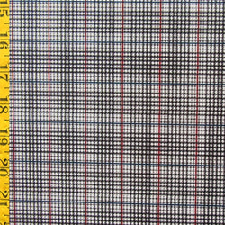 Woven Theme Plaid Print on Poly Spandex Fabric | (4 Way Stretch/Per Yard)