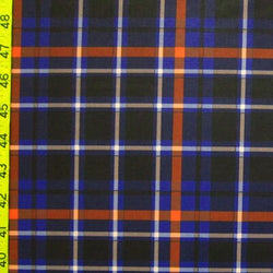 Simple Plaid Print on Poly Spandex Fabric | (4 Way Stretch/Per Yard)