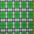 Designer Plaid Print on Nylon Spandex Fabric (Green) | (4 Way Stretch/Per Yard)
