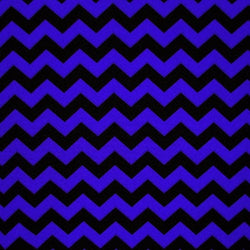 Chevron Print on Poly Spandex Fabric (Blue/Black) | (4 Way Stretch/Per Yard)