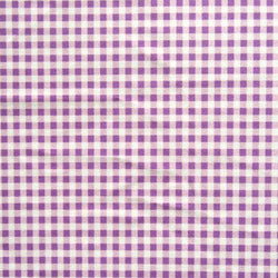 Gingham Print on Poly Spandex Fabric (Lilac) | (4 Way Stretch/Per Yard)