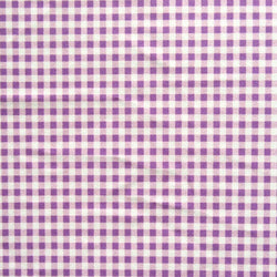 Gingham Print on Poly Spandex Fabric (Lilac) | (4 Way Stretch/Per Yard)