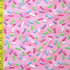 Sprinkle Print on Poly Spandex Fabric (Pink) | (4 Way Stretch/Per Yard)