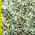 Cash Money Print on Poly Spandex Fabric | (4 Way Stretch/Per Yard)