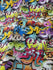 Subway Art Graffiti Print on Poly Spandex Fabric | (4 Way Stretch/Per Yard)