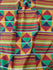 African Kenta Cloth Print on Poly Spandex Fabric | (4 Way Stretch/Per Yard)