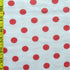 Polka Dot Print on Poly Mesh Fabric (Red/White) | (2 Way Stretch/Per Yard)