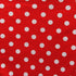 Polka Dot Print on Poly Mesh Fabric (White/Red) | (2 Way Stretch/Per Yard)