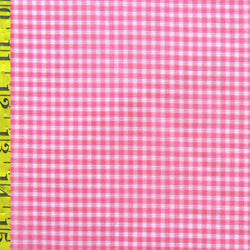 Gingham Print on Poly Mesh Fabric (Pink/White) | (2 Way Stretch/Per Yard)