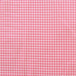 Gingham Print on Poly Mesh Fabric (Pink/White) | (2 Way Stretch/Per Yard)