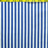 Vertical Stripe Print on Poly Mesh Fabric (White/Royal) | (2 Way Stretch/Per Yard)