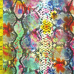 Snake Skin Gradient Printed on Poly Spandex Fabric | (4 Way Stretch/Per Yard)