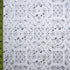 Paisley Printed with Foil on Poly Spandex Fabric (Silver/White) | (4 Way Stretch/Per Yard)