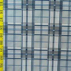 Designer Plaid Print on Poly Spandex Fabric | (4 Way Stretch/Per Yard)