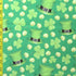 Clover Leaves & Leprechaun Hat Print on Poly Spandex Fabric | (4 Way Stretch/Per Yard) **St Patricks**