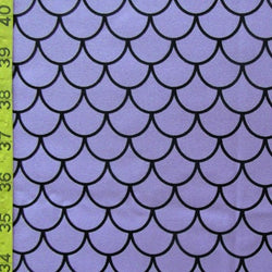 Fishscale Print on Nylon Spandex Fabric (Lilac) | (4 Way Stretch/Per Yard)