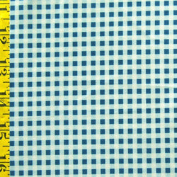 Gingham Print on Poly Spandex Fabric (Teal) | (4 Way Stretch/Per Yard)