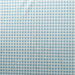 Gingham Print on Poly Spandex Fabric (Sky Blue) | (4 Way Stretch/Per Yard)