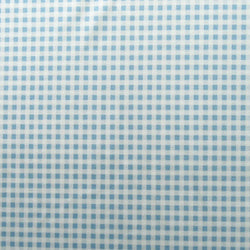Gingham Print on Poly Spandex Fabric (Sky Blue) | (4 Way Stretch/Per Yard)