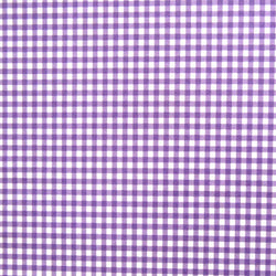 Gingham Print on Poly Spandex Fabric (Lavender) | (4 Way Stretch/Per Yard)