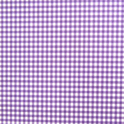 Gingham Print on Poly Spandex Fabric (Lavender) | (4 Way Stretch/Per Yard)