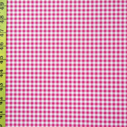 Gingham Print on Poly Spandex Fabric (Pink) | (4 Way Stretch/Per Yard)