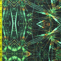 Kaleidoscope Abstract Print on Poly Spandex Fabric | (4 Way Stretch/Per Yard)