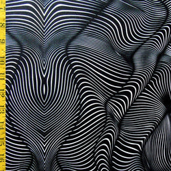 Psychedelic Void Abstract Print on Poly Spandex Fabric | (4 Way Stretch/Per Yard)