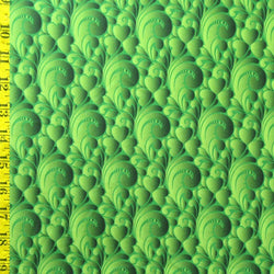 St Patrick Inspired Print on Poly Spandex Fabric (Green) | (4 Way Stretch/Per Yard) **St Patricks**