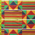 African Kenta Cloth Print on Poly Spandex Fabric | (4 Way Stretch/Per Yard)
