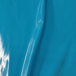 Shiny Finish on Poly Vinyl Fabric (Turquoise) | (4 Way Stretch/Per Yard)