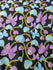 Heart, Bow and Chain Print on Poly Spandex Fabric (Silver/Pink) | (4 Way Stretch/Per Yard)