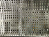 Solid Color Perforated Pleather Fabric w/ PU Coating (Black) | (2 Way Stretch/Per Yard)