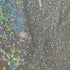 Silver & Light Blue Shattered Glass w/ Holographic Foil Spandex Fabric | (4 Way Stretch/Per Yard)