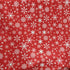 Christmas Snowflakes Print (White/Crimson) on Poly Spandex Fabric | (4 Way Stretch/Per Yard)
