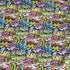 Subway Art Graffiti Print on Poly Spandex Fabric | (4 Way Stretch/Per Yard)