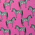 Zebra Print on Hibiscus Poly Spandex Fabric (4 Way Stretch/Per Yard)