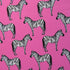Zebra Print on Hibiscus Poly Spandex Fabric (4 Way Stretch/Per Yard)