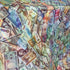 Holographic International Money Print on Poly Spandex Fabric | (4 Way Stretch/Per Yard)
