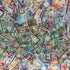 Holographic International Money Print on Poly Spandex Fabric | (4 Way Stretch/Per Yard)