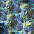 Tropical Leaves Print on Poly Spandex Fabric | (4 Way Stretch/Per Yard)