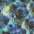 Tropical Leaves Print on Poly Spandex Fabric | (4 Way Stretch/Per Yard)