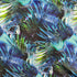 Tropical Leaves Print on Poly Spandex Fabric | (4 Way Stretch/Per Yard)