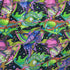 Fish Print on Poly Spandex Fabric | (4 Way Stretch/Per Yard)