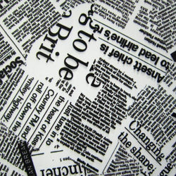 Newspaper Printed on Nylon Spandex Fabric | (4 Way Stretch/Per Yard)
