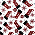 Christmas Stockings Print on Poly Spandex Fabric (Red/White) | (4 Way Stretch/Per Yard)