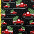 Xmas Trees in a Pickup Truck Print on Poly Spandex Fabric | (4 Way Stretch/Per Yard)